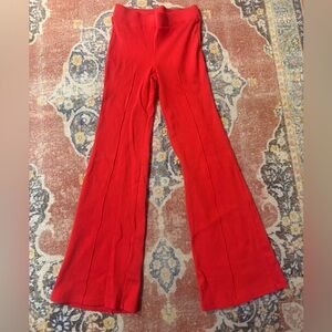 DONNI. Tomato Red Kick flare